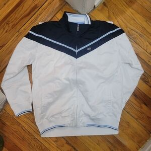 Vintage Ecko Untld White & Blue Men's Track Jkt 90s Y2K Hip Hop Streetwear Urban